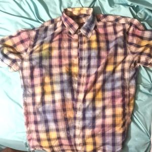 Mens short sleeve button up